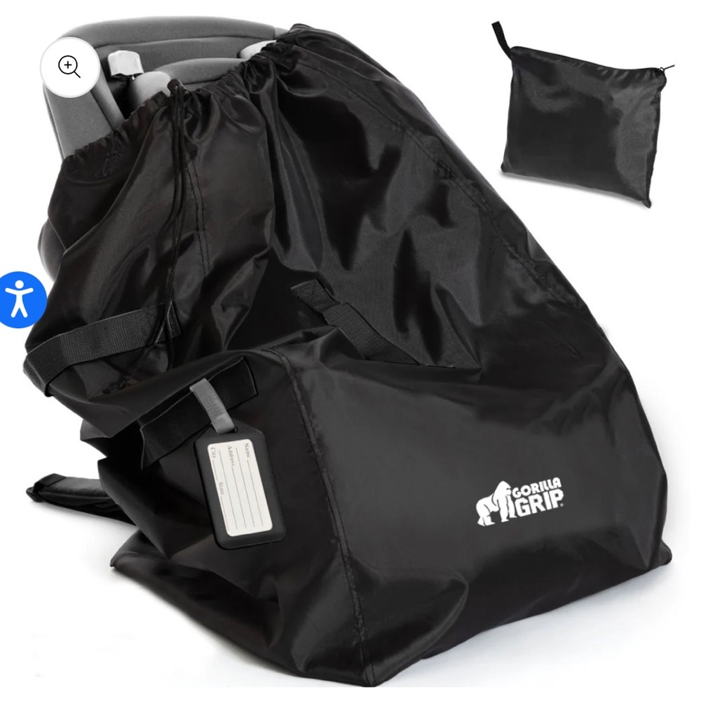 Gorilla Grip Black Universal Car Seat Travel Bag